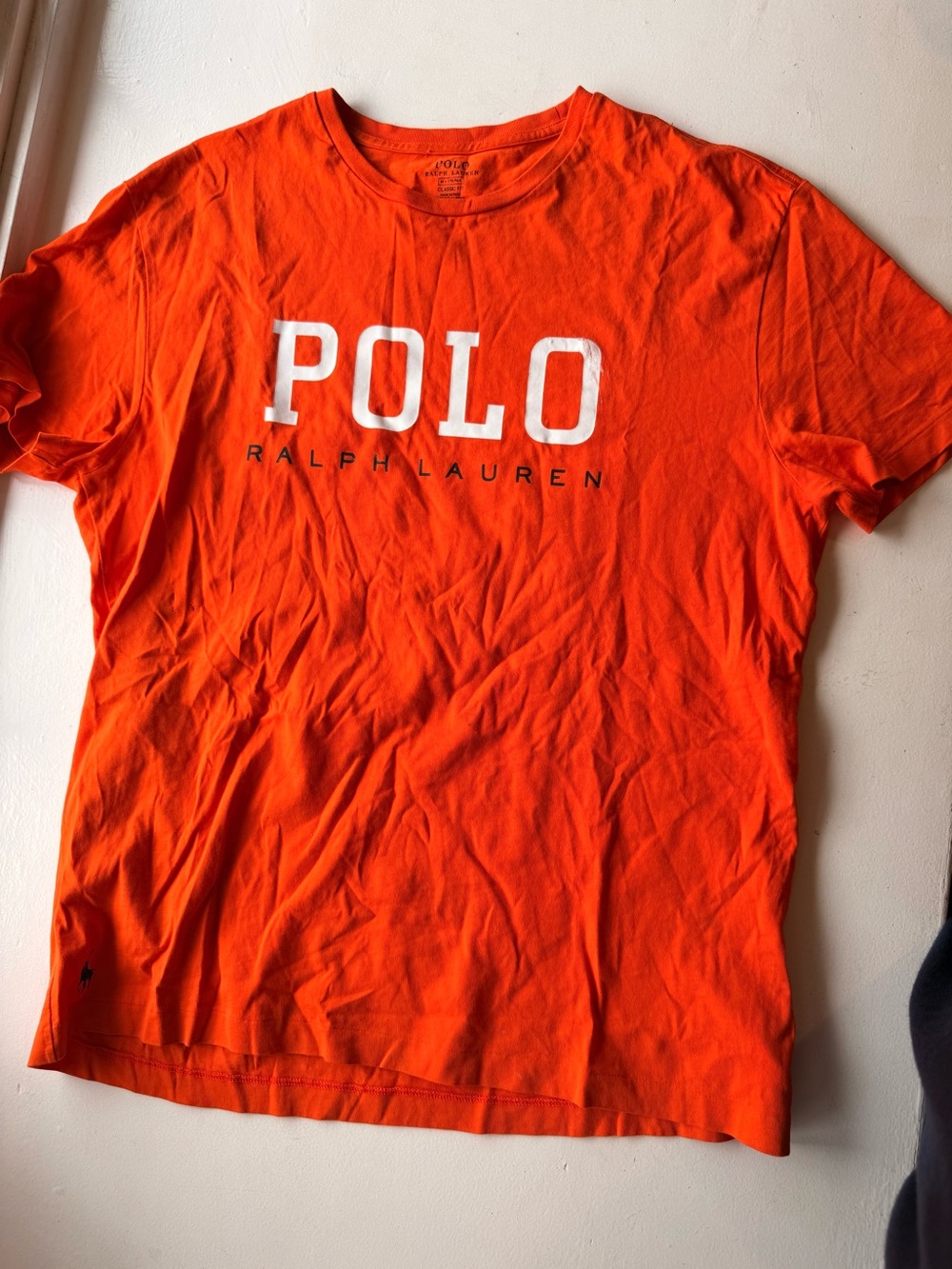 Polo by Ralph Lauren Orange Logo Crewneck Tee